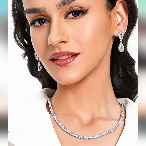 Macy's Jewelry 8 Karat Gold Plated Tennis Necklace Poshmark